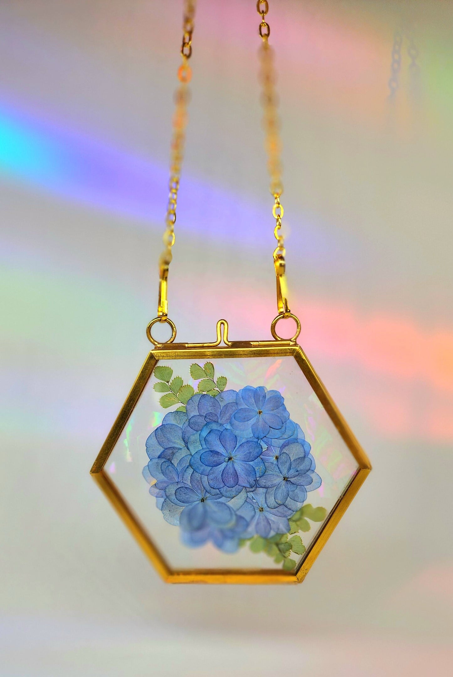 Wild Hydrangea - Fractal Floral Suncatcher