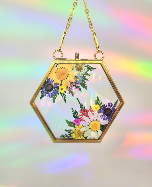 Somewhere In-Between  -  Fractal Floral Suncatcher