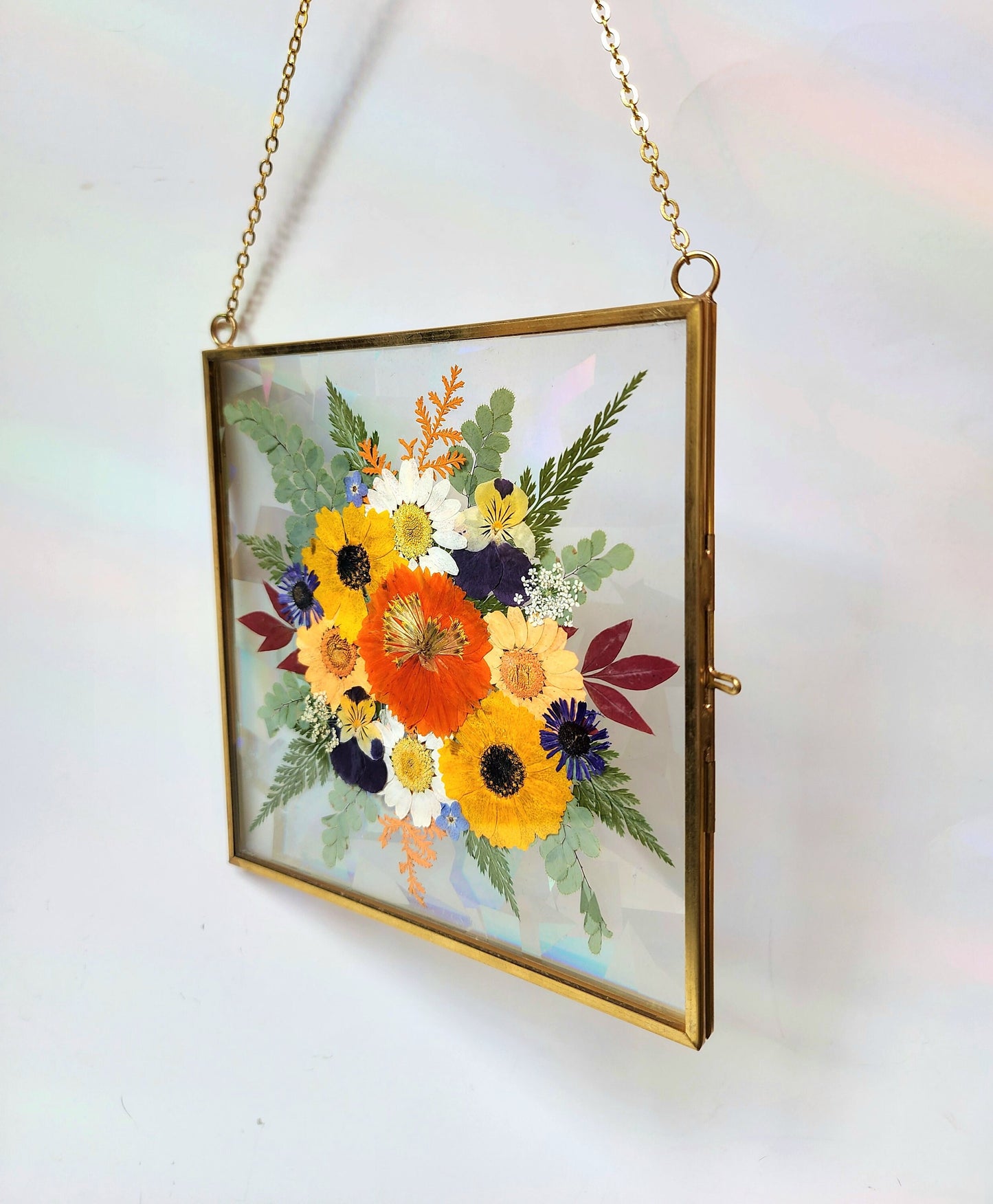 Falling For You - Fractal Floral Suncatcher