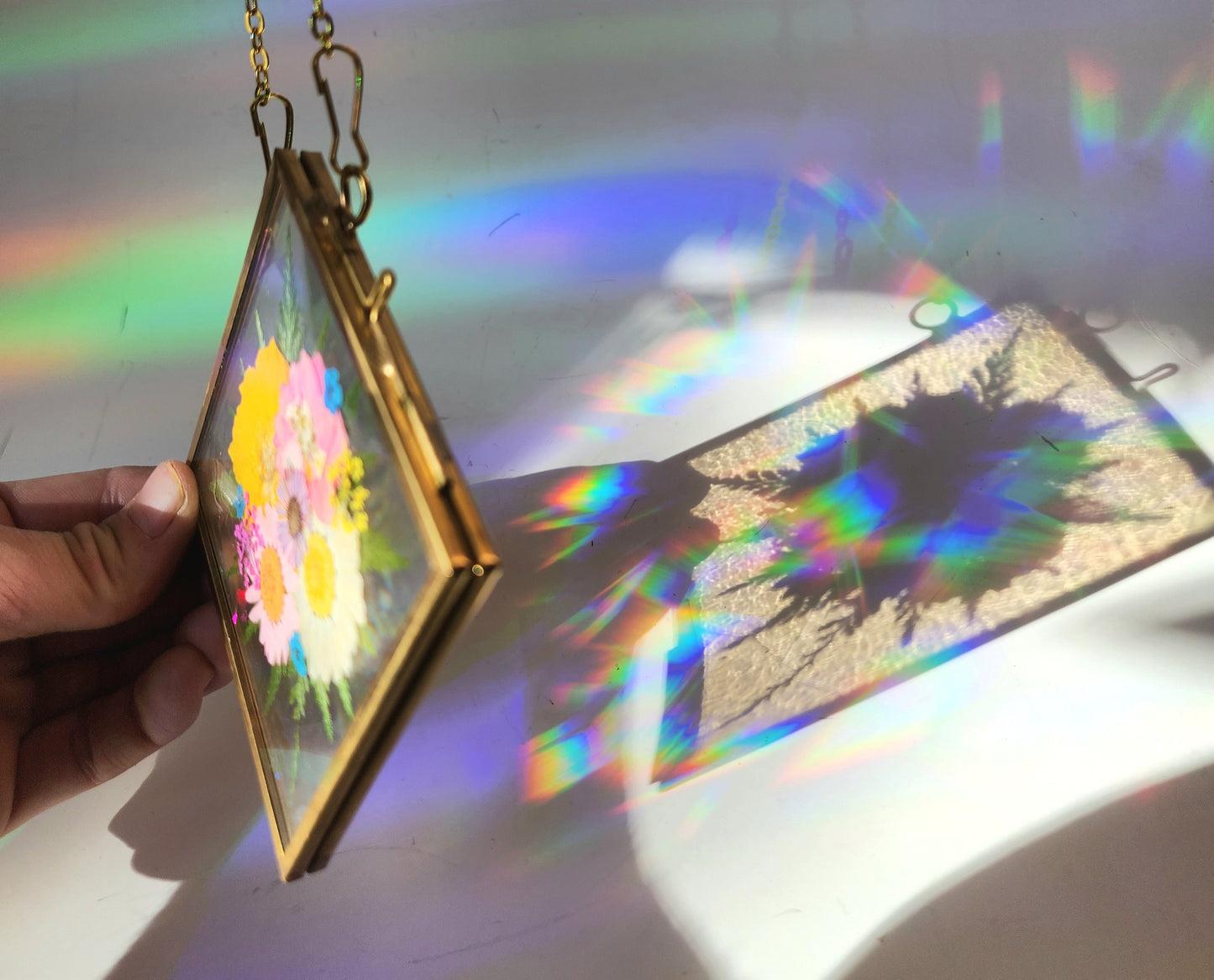 Diamond Bouquet - Fractal Floral Suncatcher