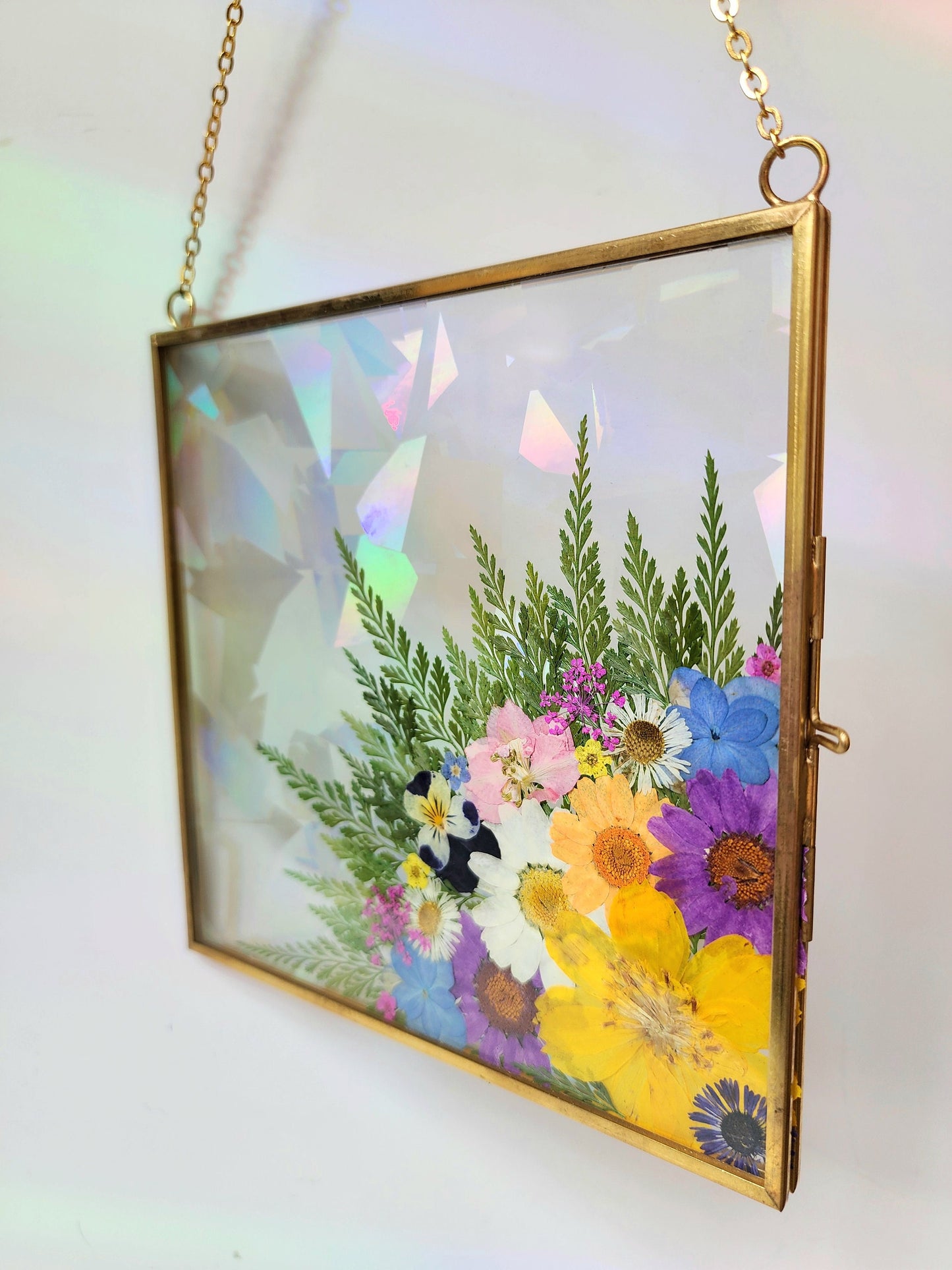 Reaching Out - Fractal Floral Suncatcher
