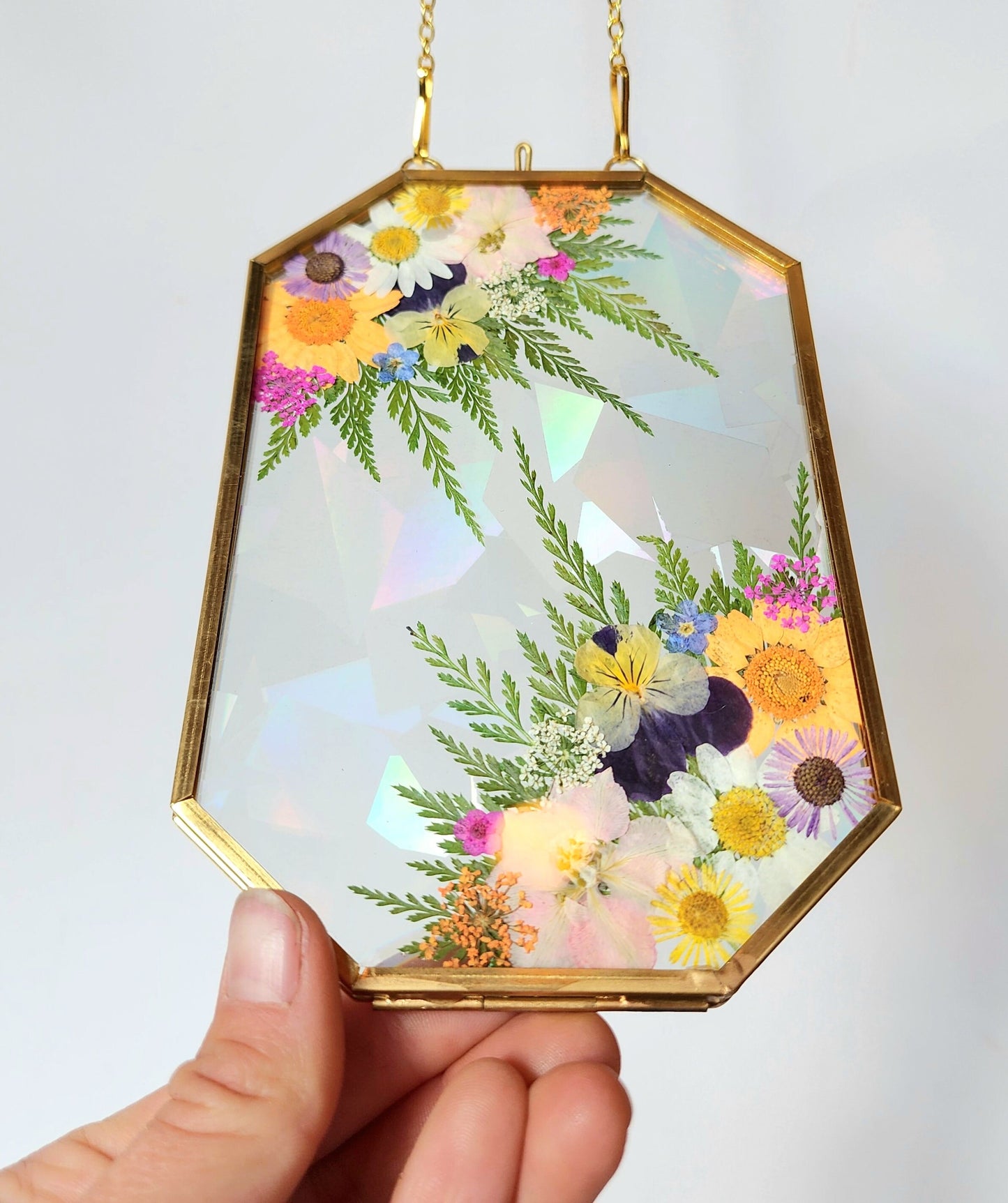 Wildflower Whispers - Fractal Floral Suncatcher