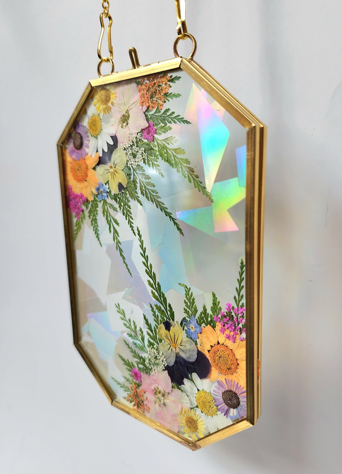 Wildflower Whispers - Fractal Floral Suncatcher