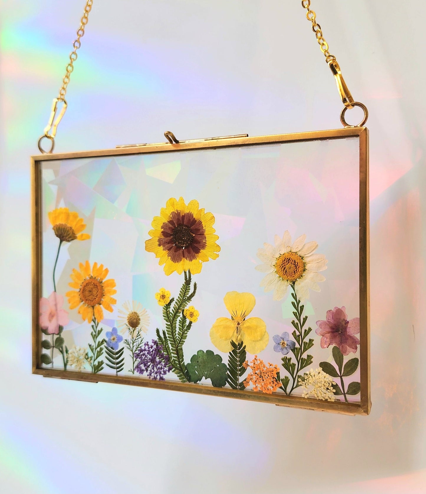 Alpine Glow - Fractal Floral Suncatcher