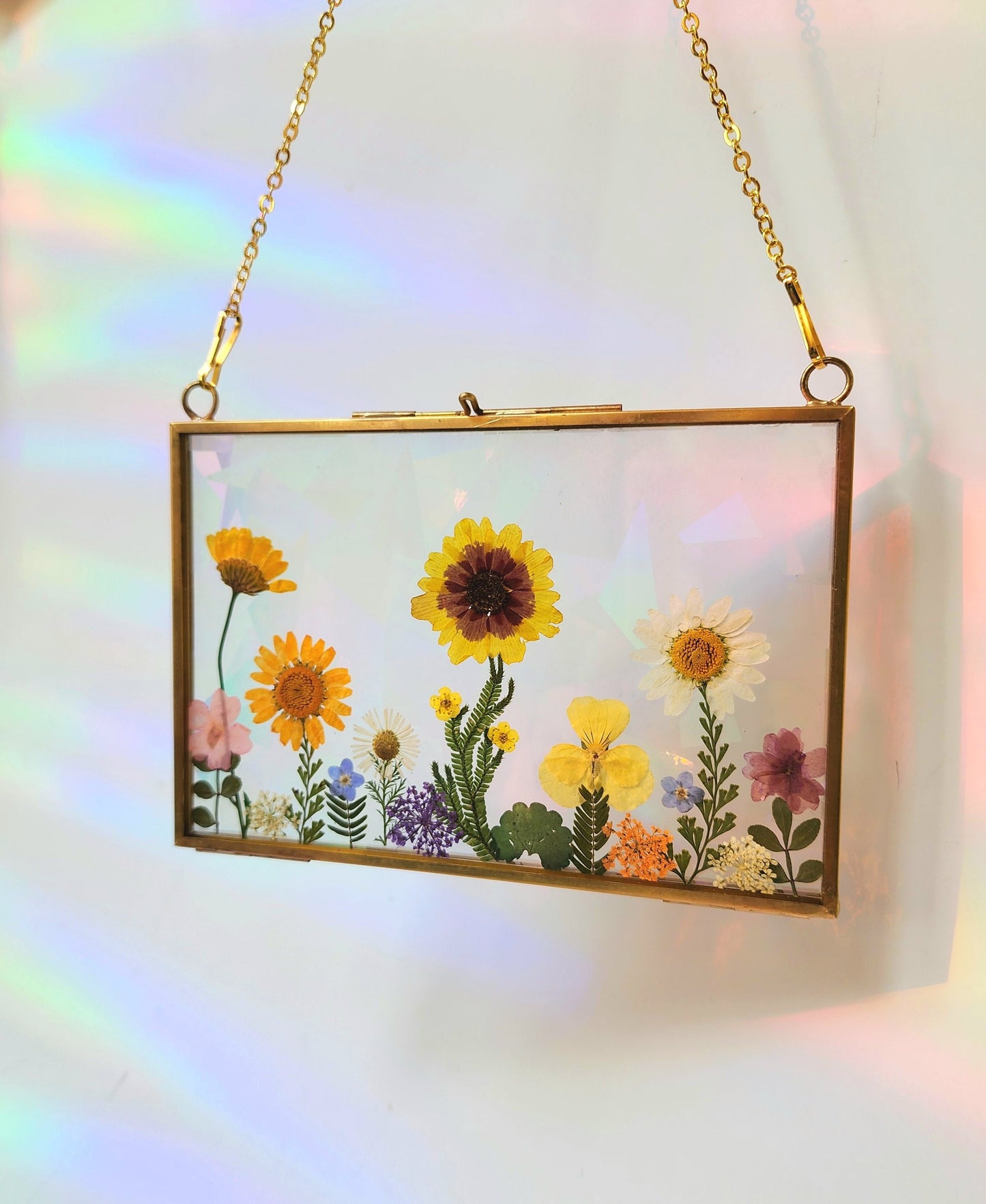 Alpine Glow - Fractal Floral Suncatcher