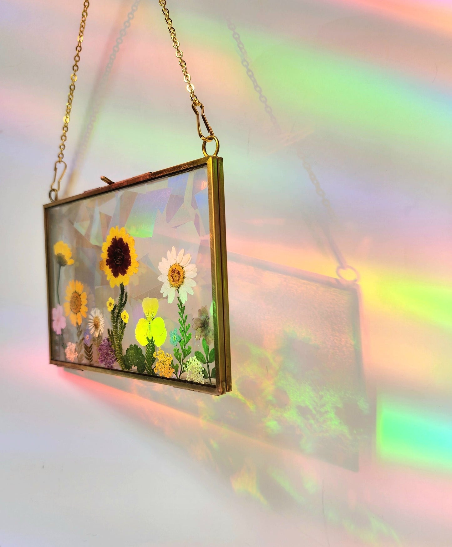 Alpine Glow - Fractal Floral Suncatcher