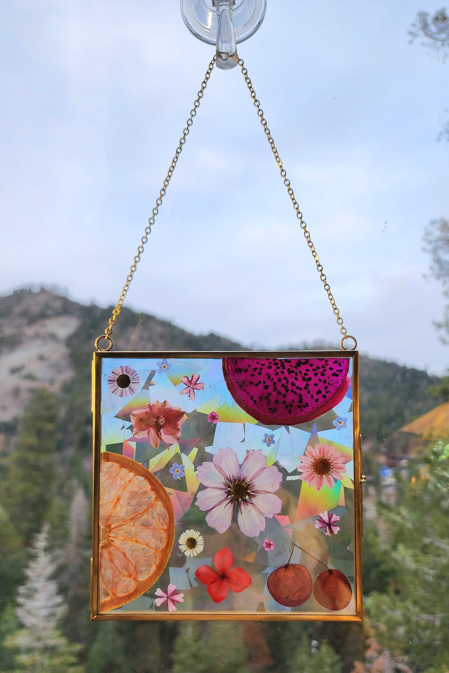 The Sweetest Moments - Fractal Floral Suncatcher