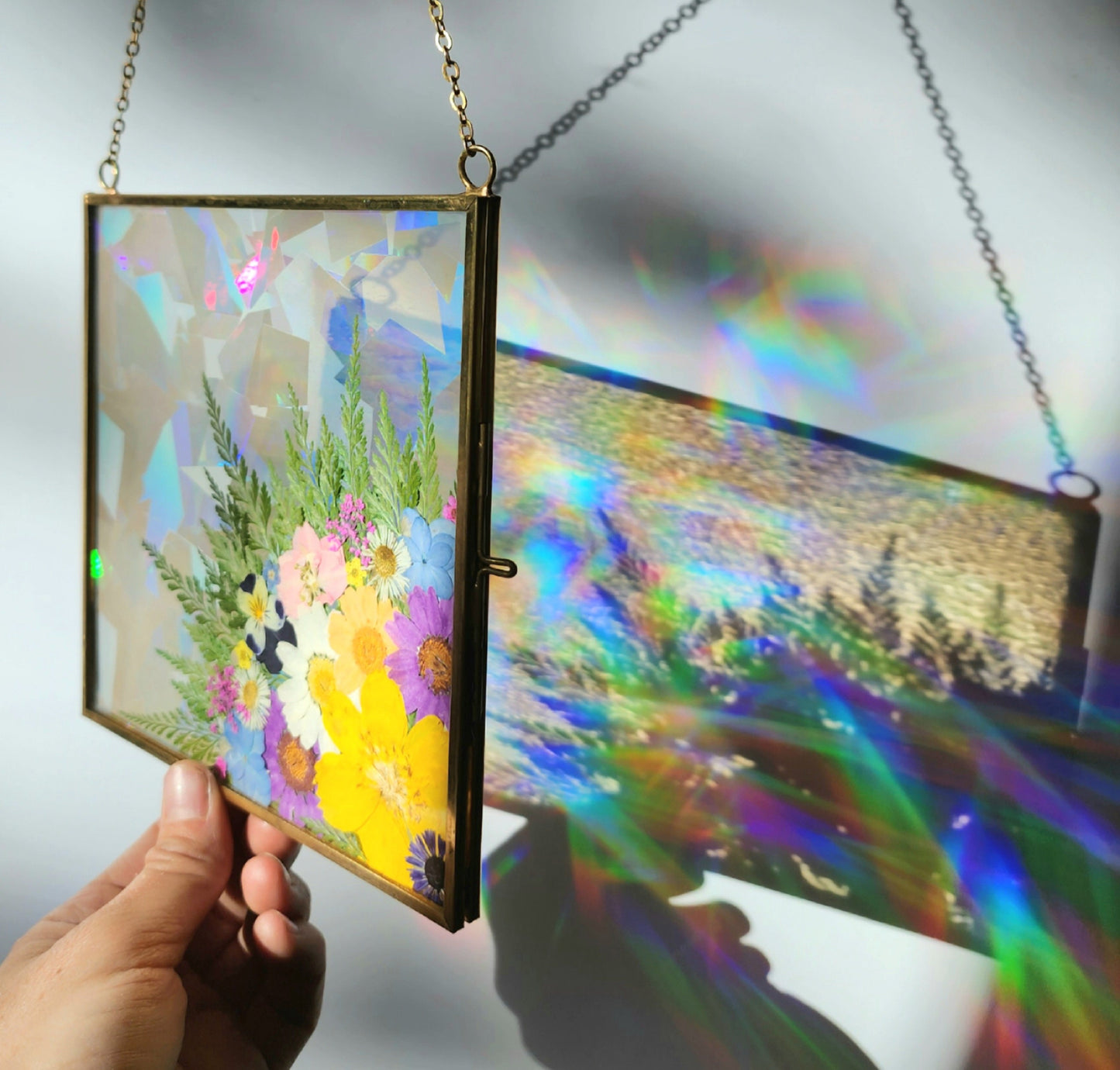 Reaching Out - Fractal Floral Suncatcher