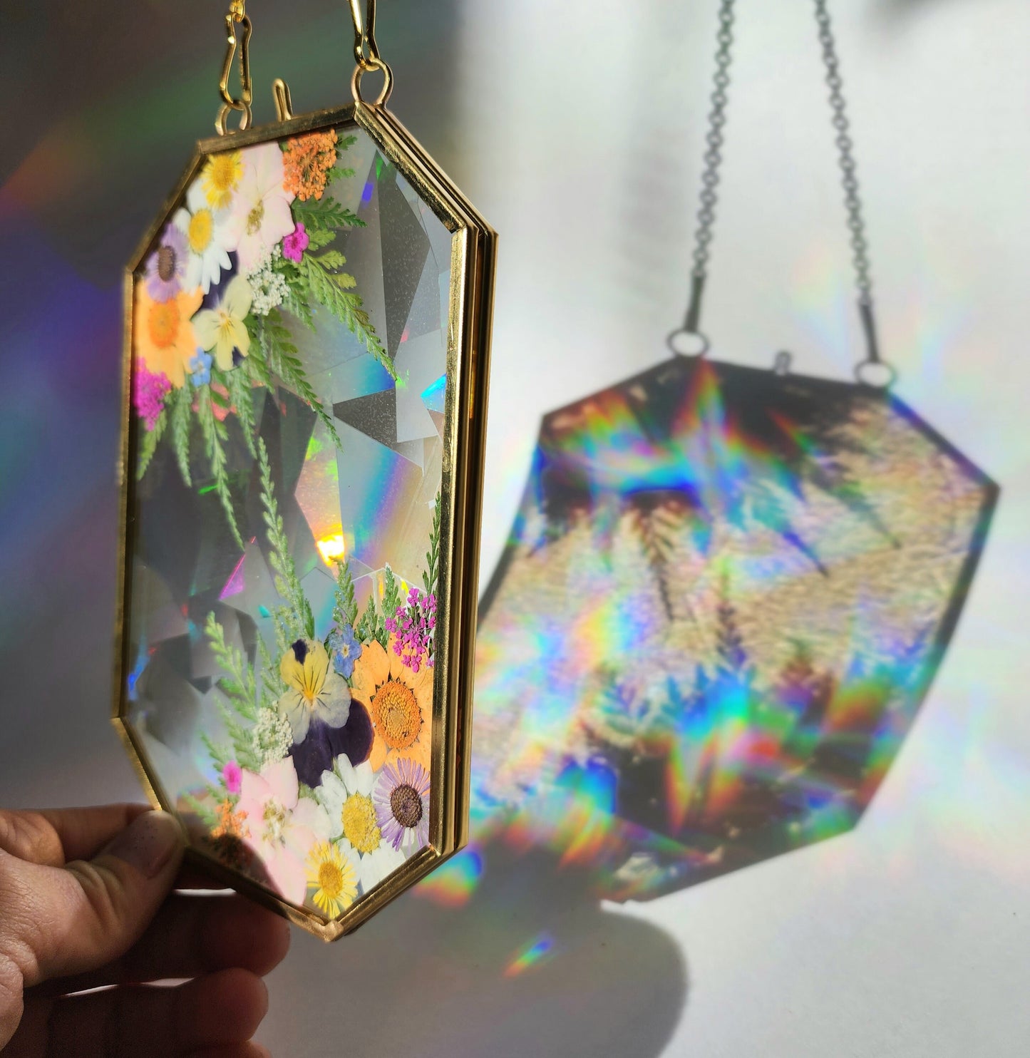 Wildflower Whispers - Fractal Floral Suncatcher