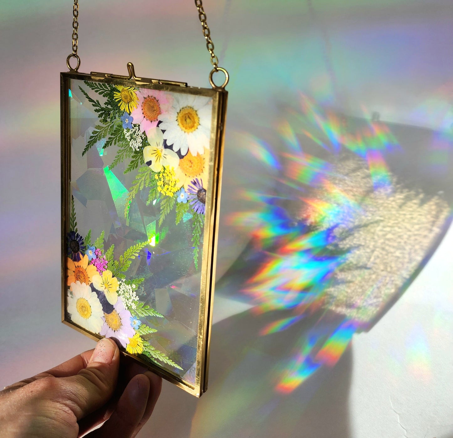 Meet me in the Middle- Fractal Floral Suncatcher