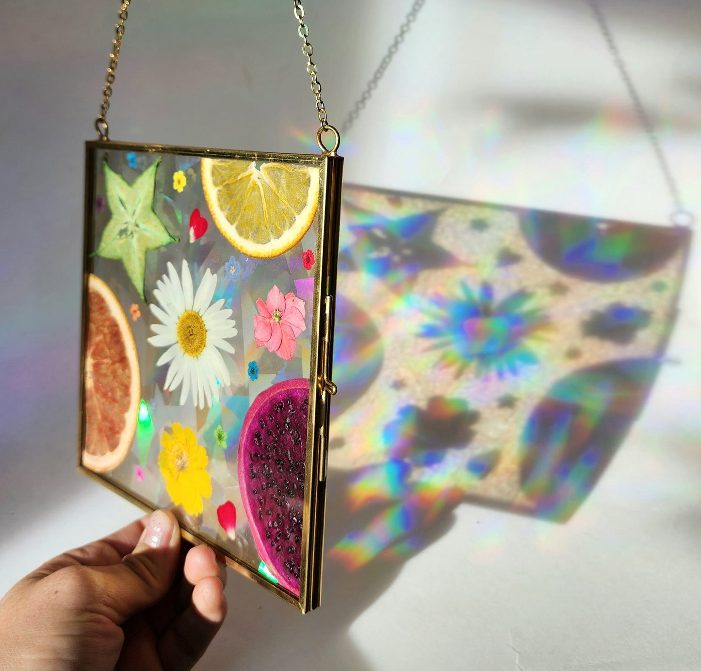 Farmers Market Fresh- Fractal Floral Suncatcher