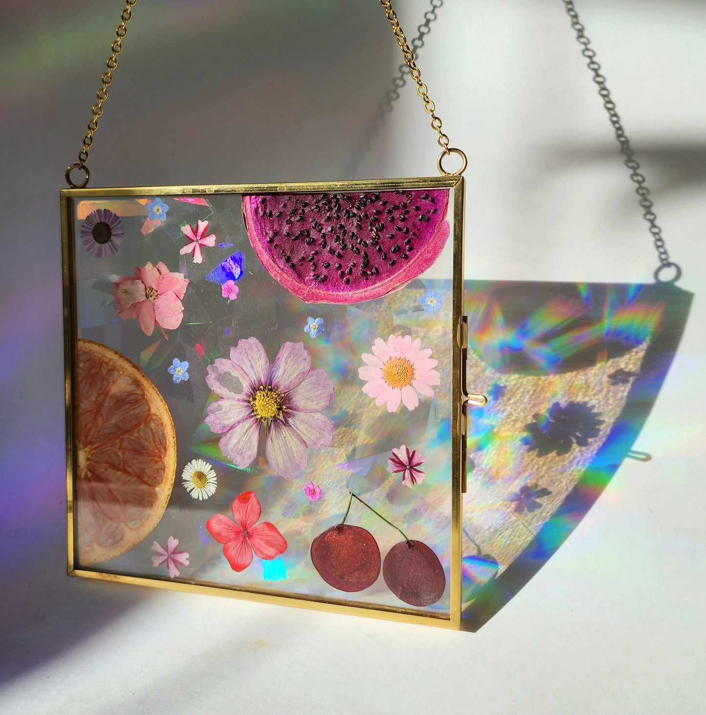 The Sweetest Moments - Fractal Floral Suncatcher