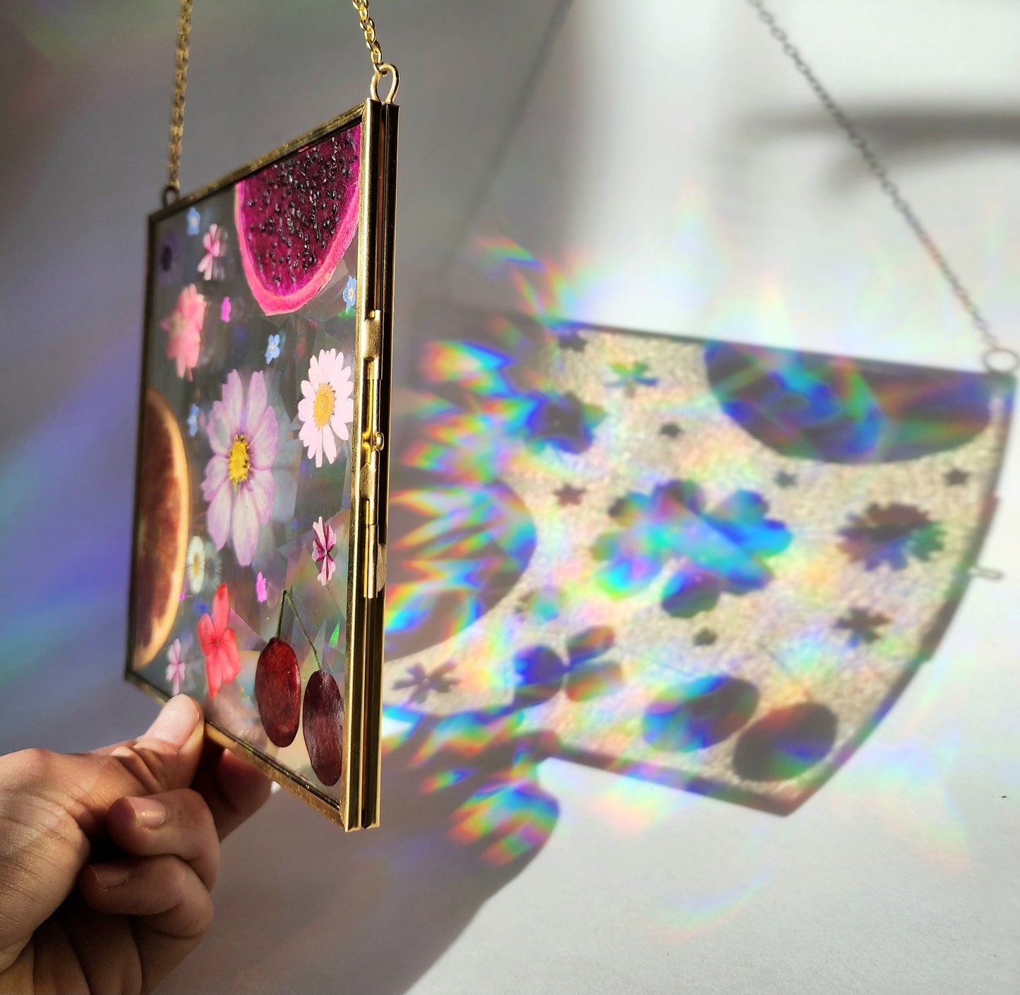 The Sweetest Moments - Fractal Floral Suncatcher