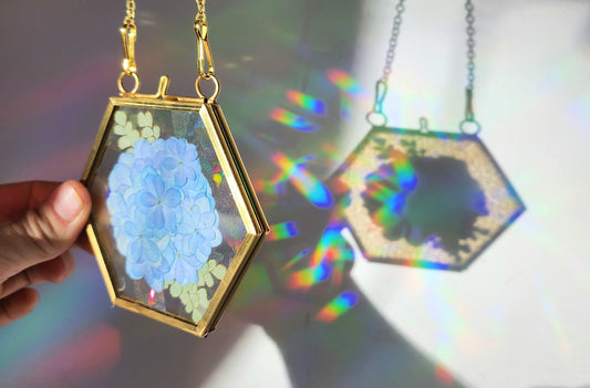Wild Hydrangea - Fractal Floral Suncatcher