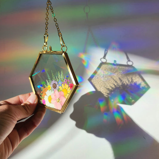 Reaching Out Mini - Fractal Floral Suncatcher