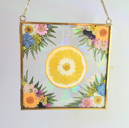 A Fruitful Tapestry - Fractal Floral Suncatcher