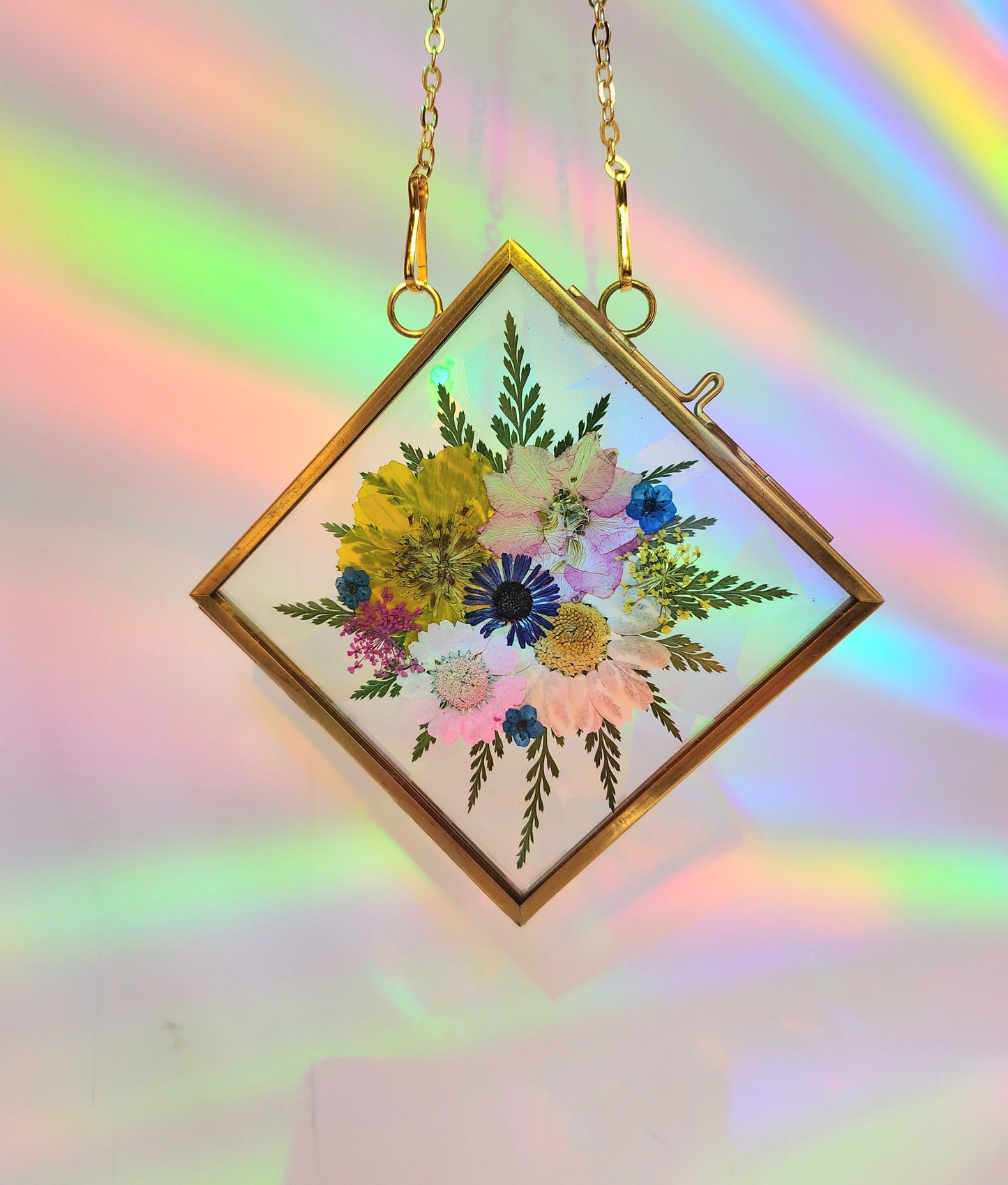 Diamond Bouquet - Fractal Floral Suncatcher