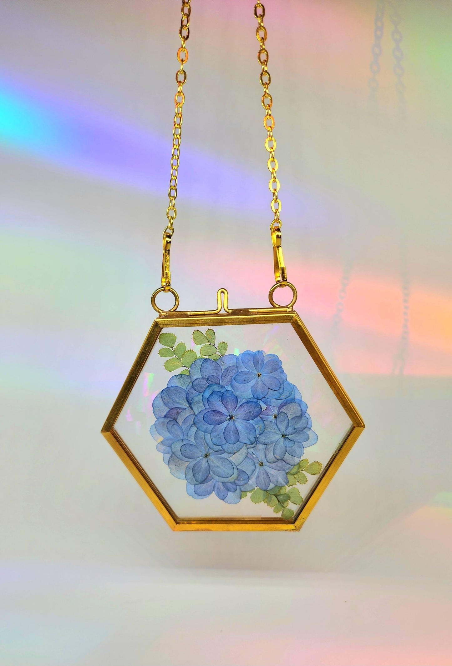 Wild Hydrangea - Fractal Floral Suncatcher