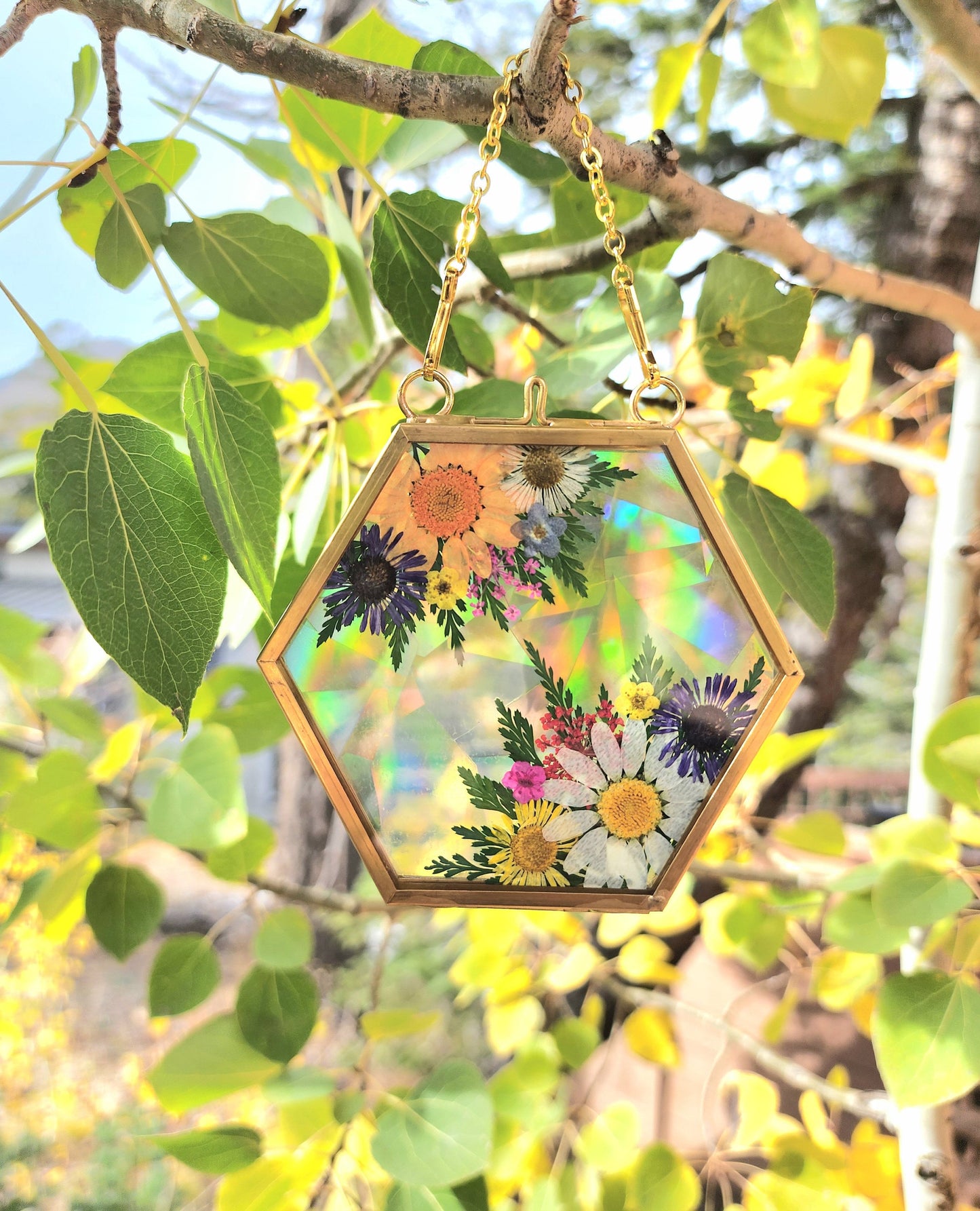 Somewhere In-Between - Fractal Floral Suncatcher