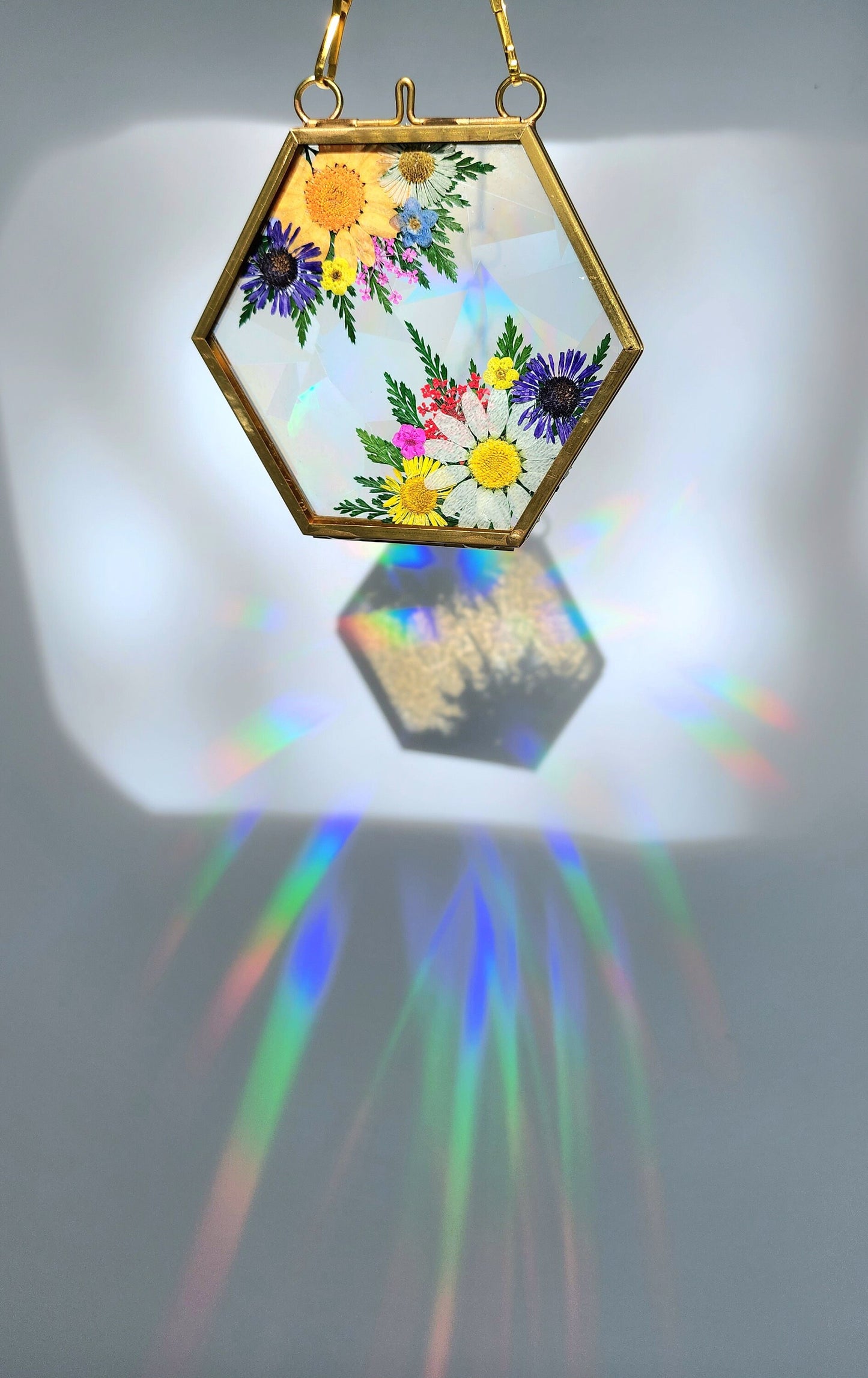 Somewhere In-Between - Fractal Floral Suncatcher
