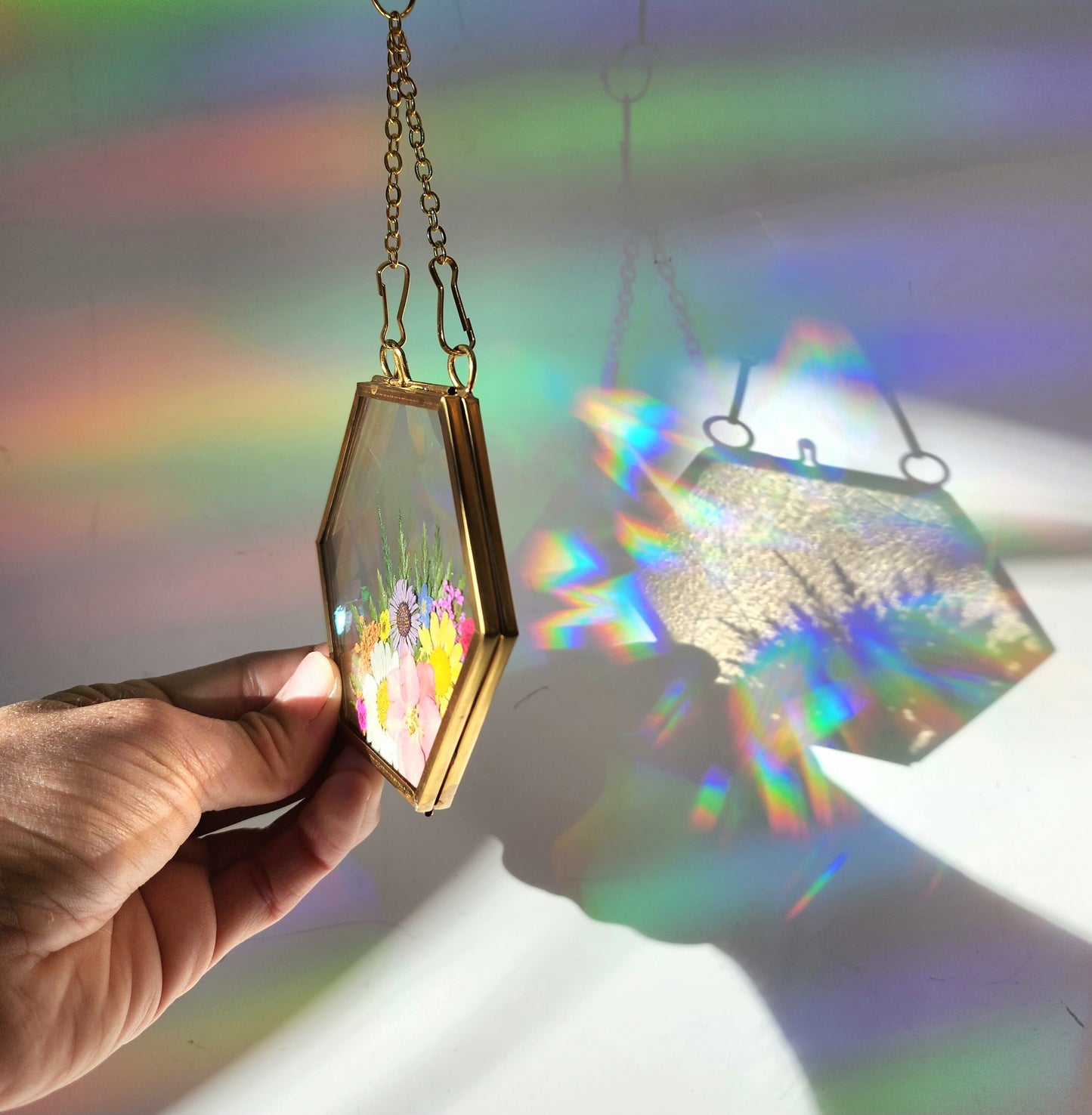 Reaching Out Mini - Fractal Floral Suncatcher