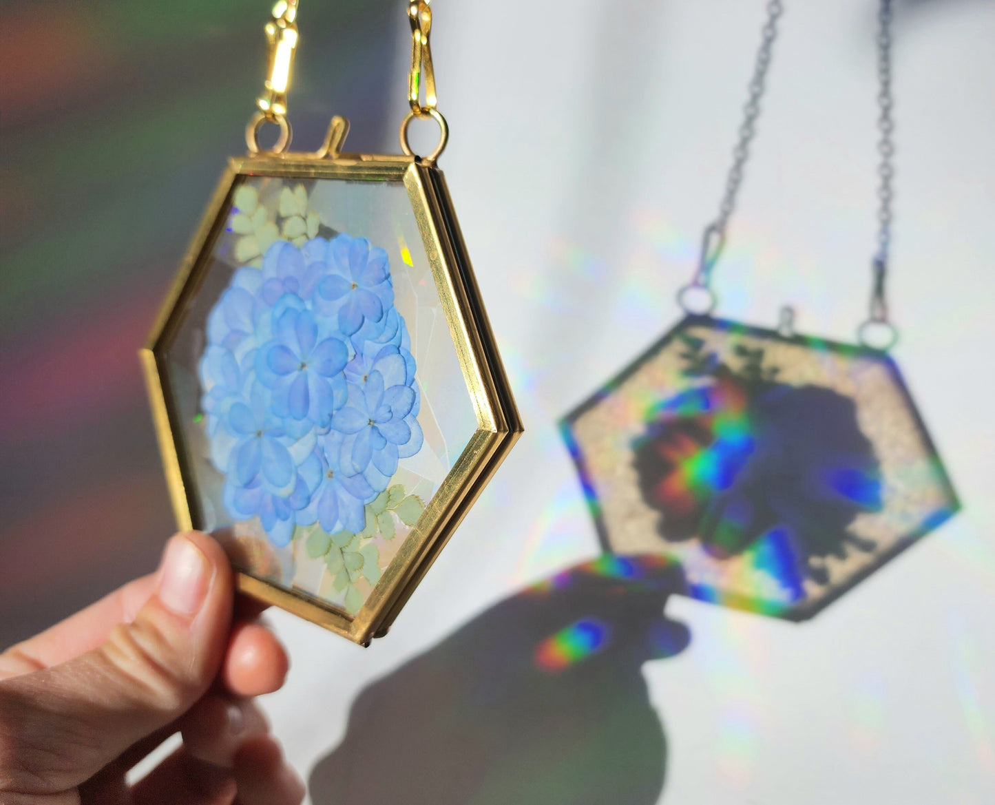 Wild Hydrangea - Fractal Floral Suncatcher