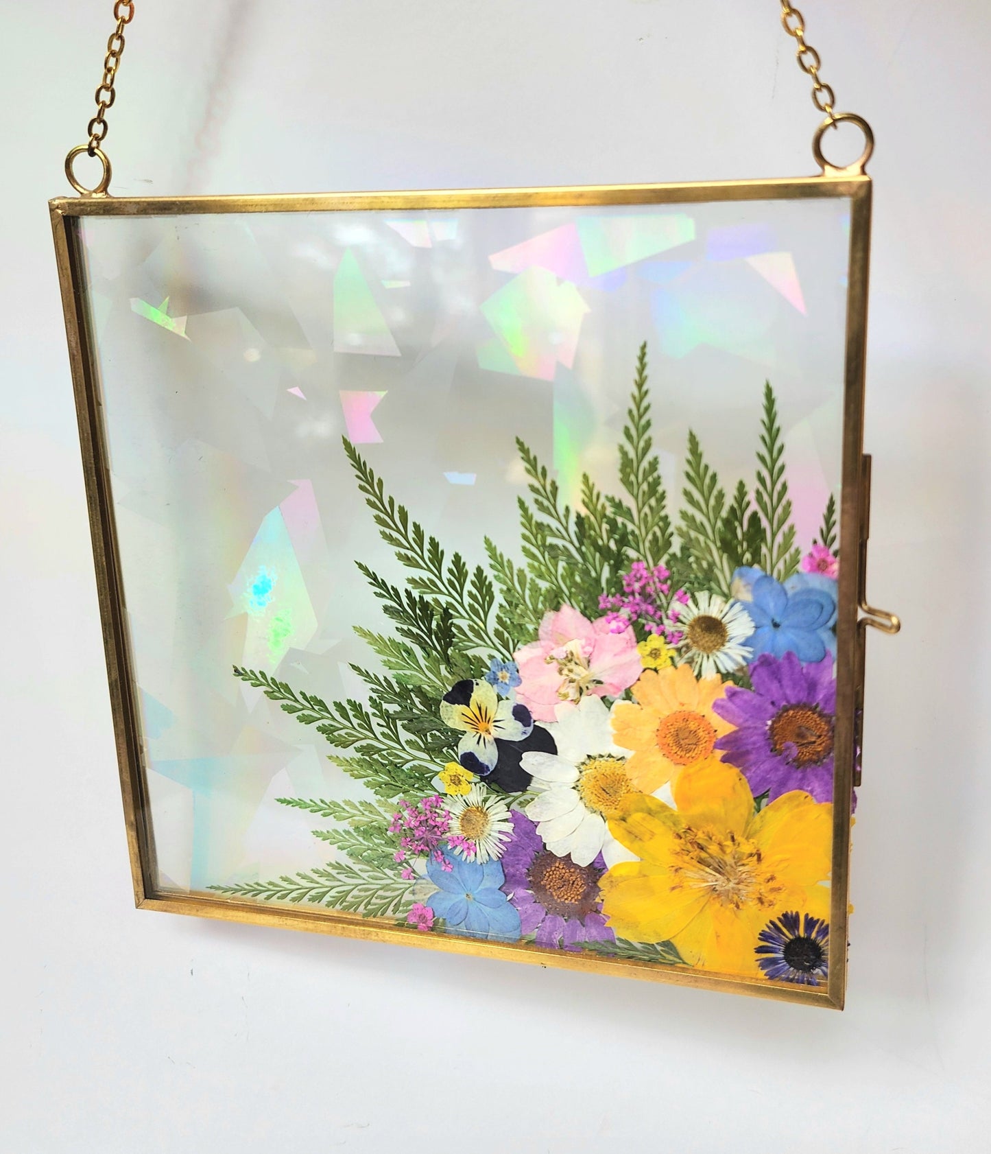 Reaching Out - Fractal Floral Suncatcher