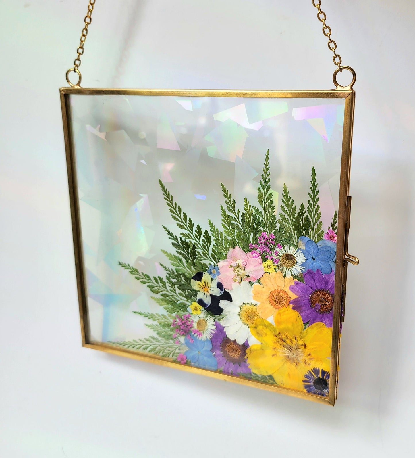 Reaching Out - Fractal Floral Suncatcher