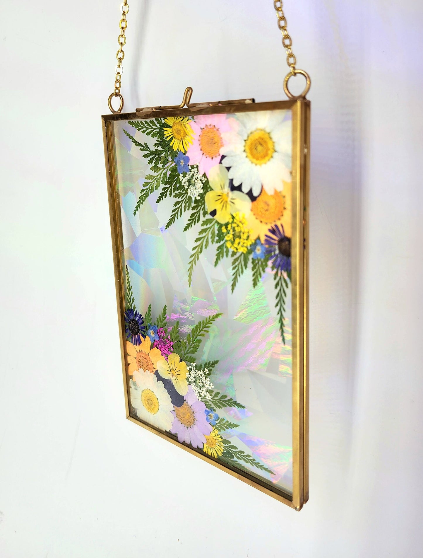 Meet me in the Middle- Fractal Floral Suncatcher