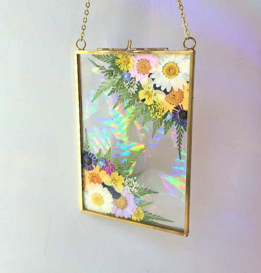 Meet me in the Middle- Fractal Floral Suncatcher