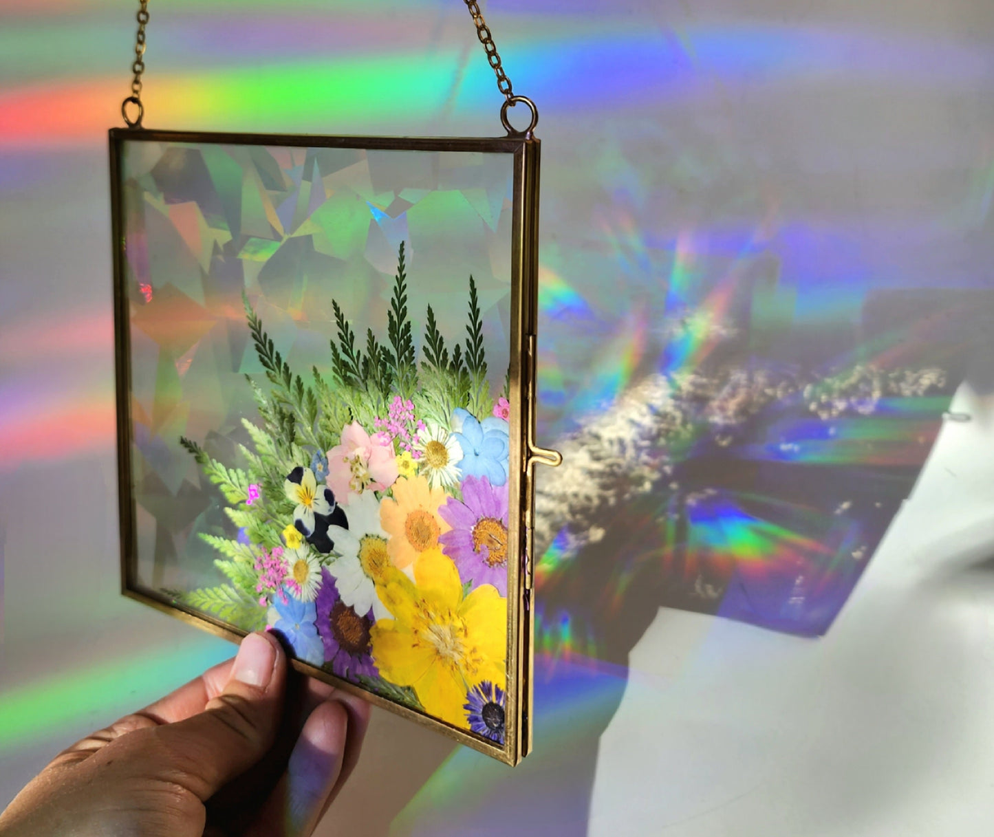 Reaching Out - Fractal Floral Suncatcher