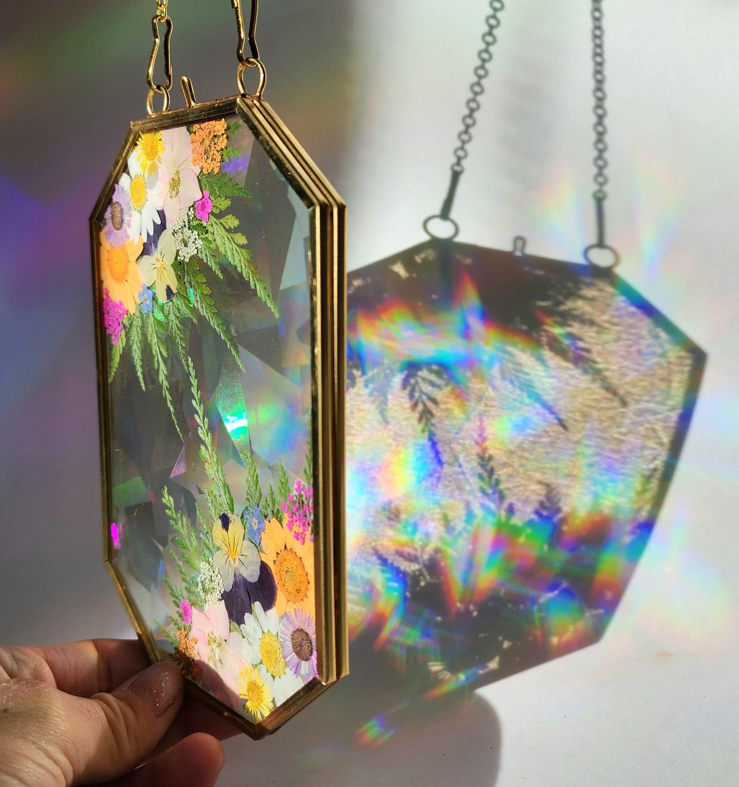 Wildflower Whispers - Fractal Floral Suncatcher