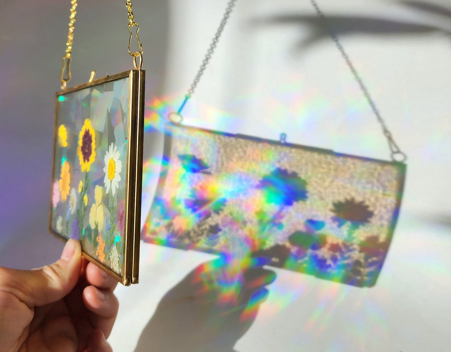 Alpine Glow - Fractal Floral Suncatcher