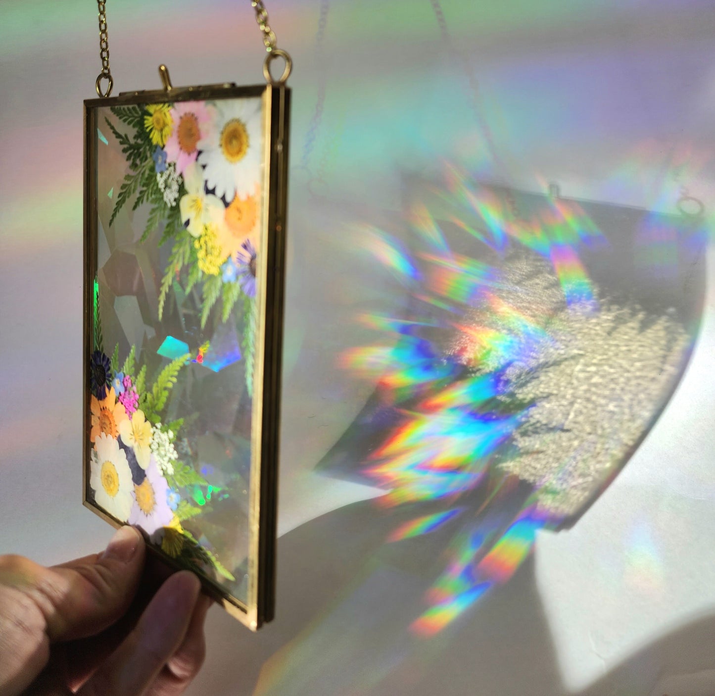 Meet me in the Middle- Fractal Floral Suncatcher