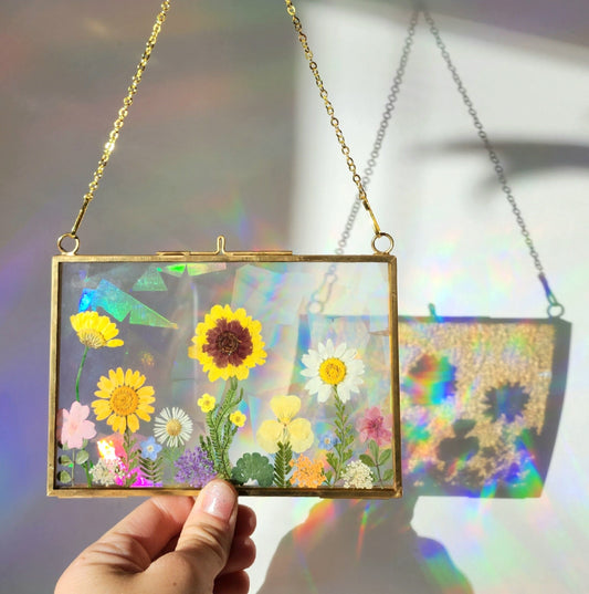 Alpine Glow - Fractal Floral Suncatcher