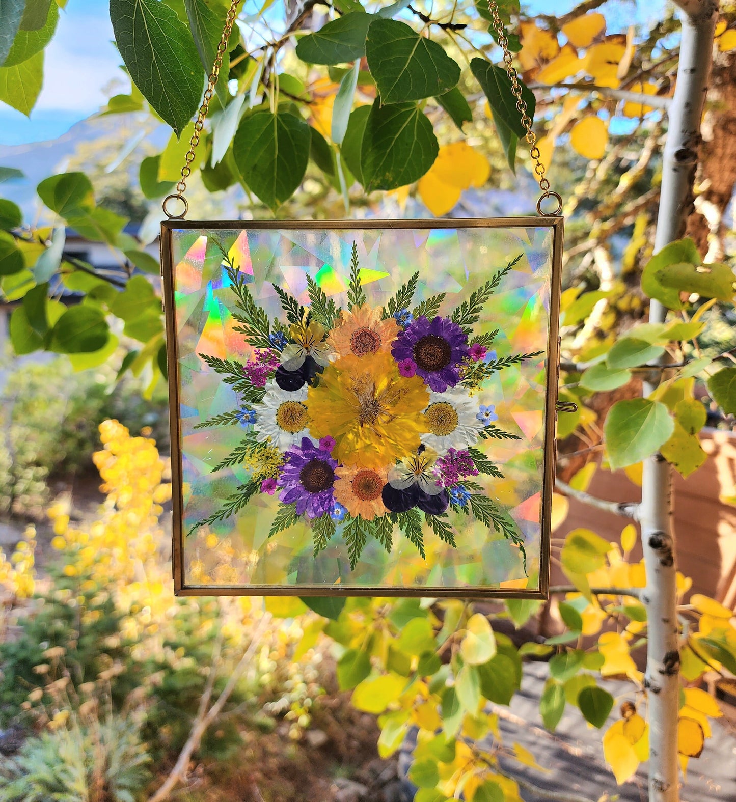 Chasing Summer - Fractal Floral Suncatcher