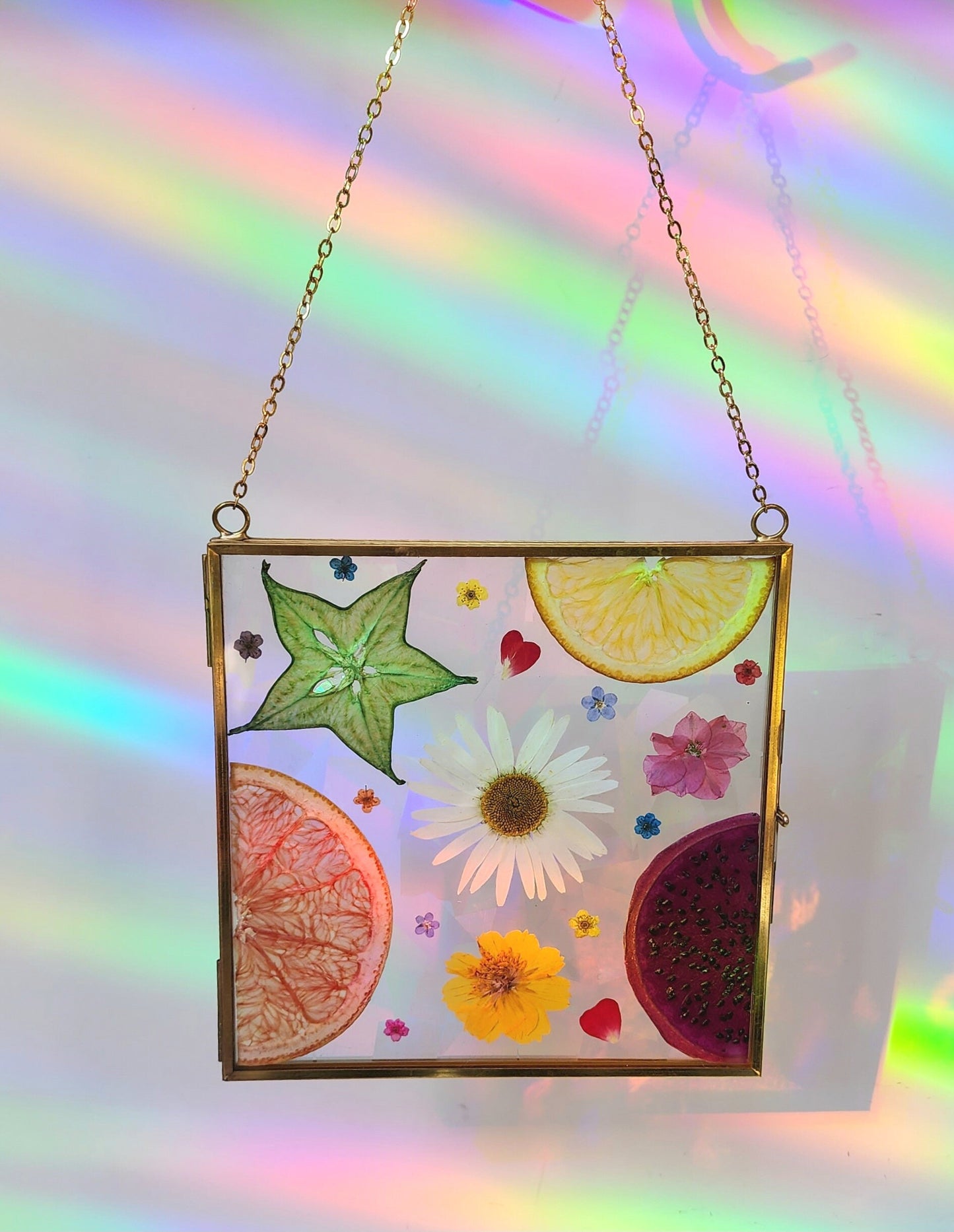 Farmers Market Fresh- Fractal Floral Suncatcher