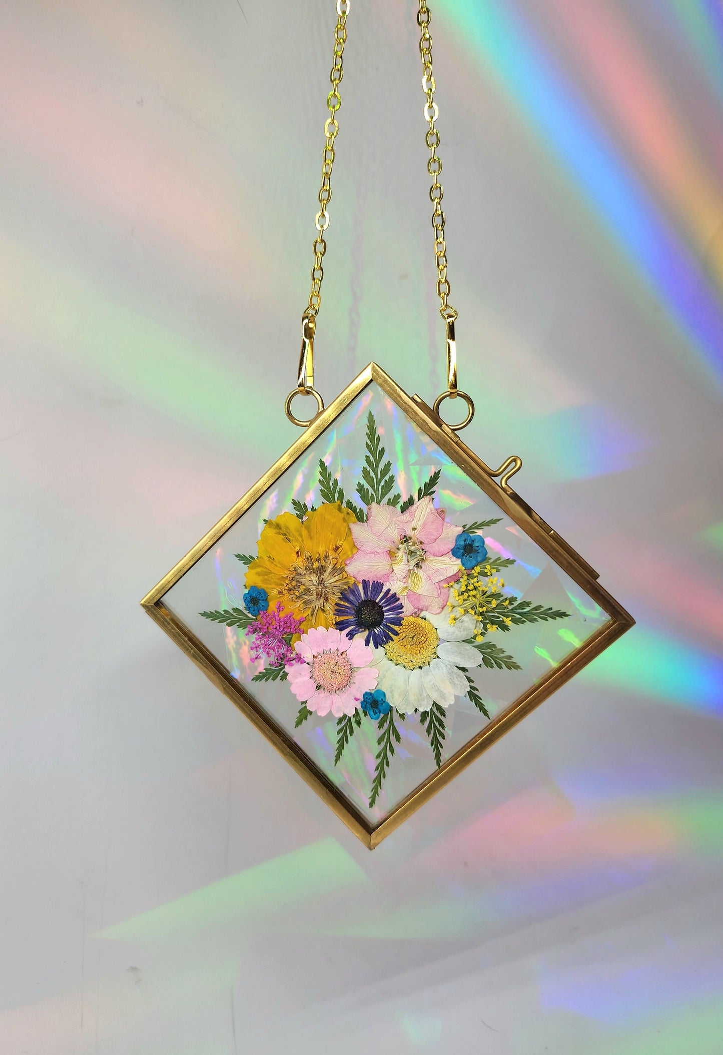 Diamond Bouquet - Fractal Floral Suncatcher