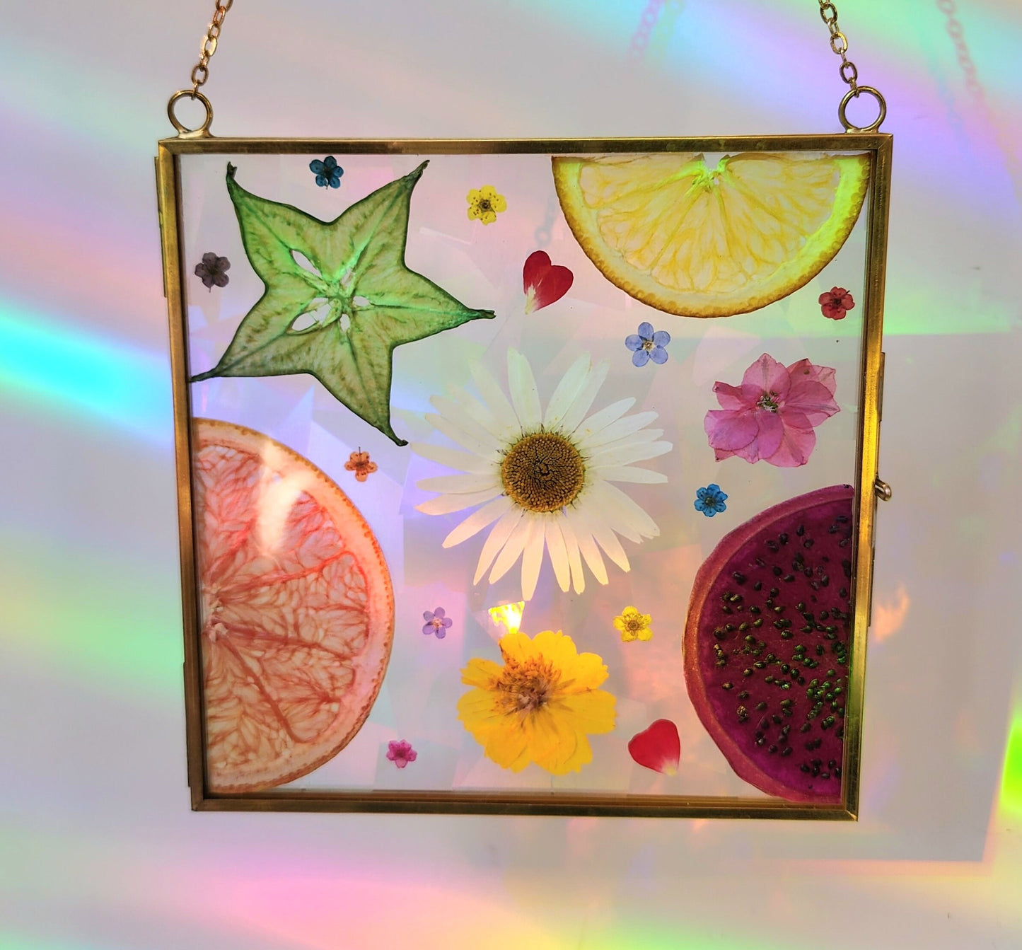 Farmers Market Fresh- Fractal Floral Suncatcher