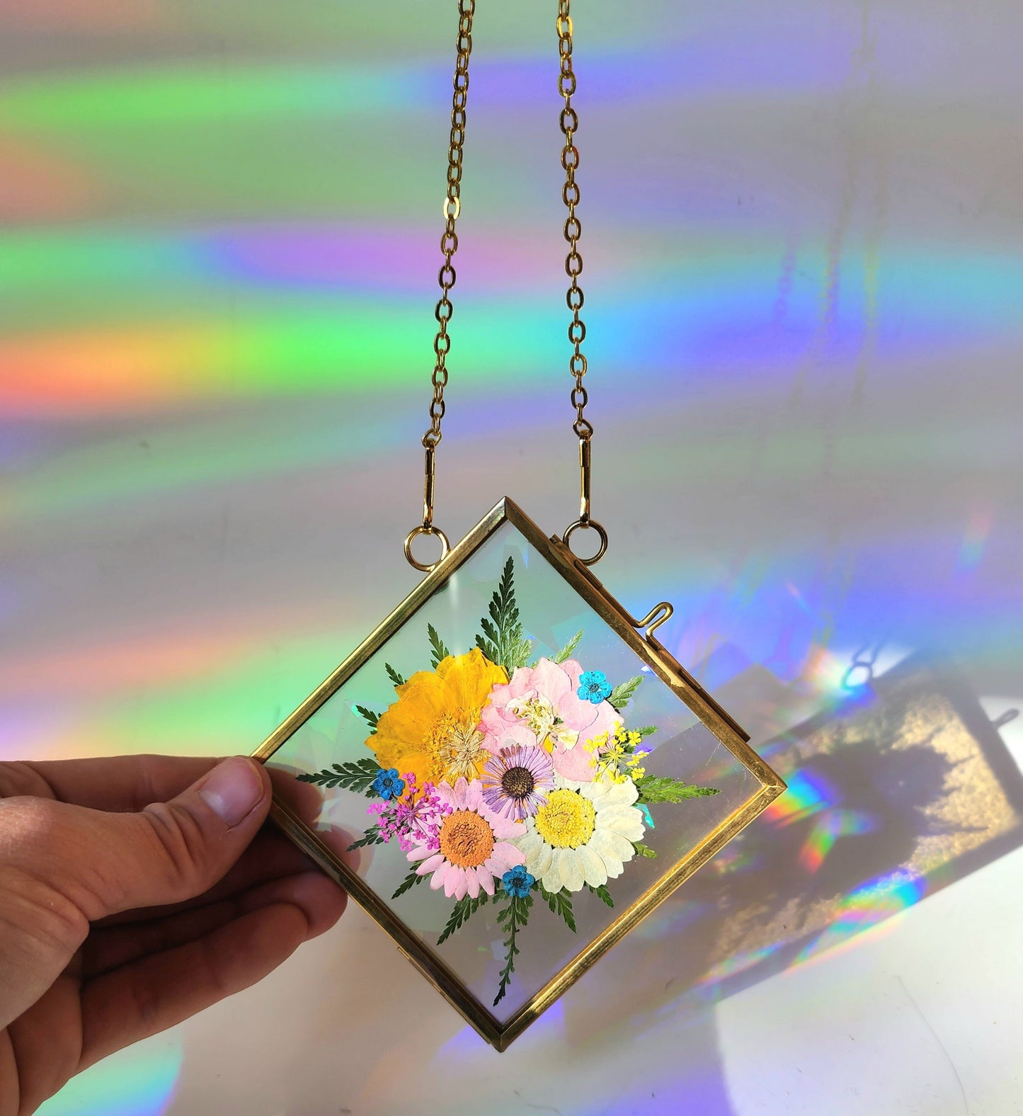 Diamond Bouquet - Fractal Floral Suncatcher