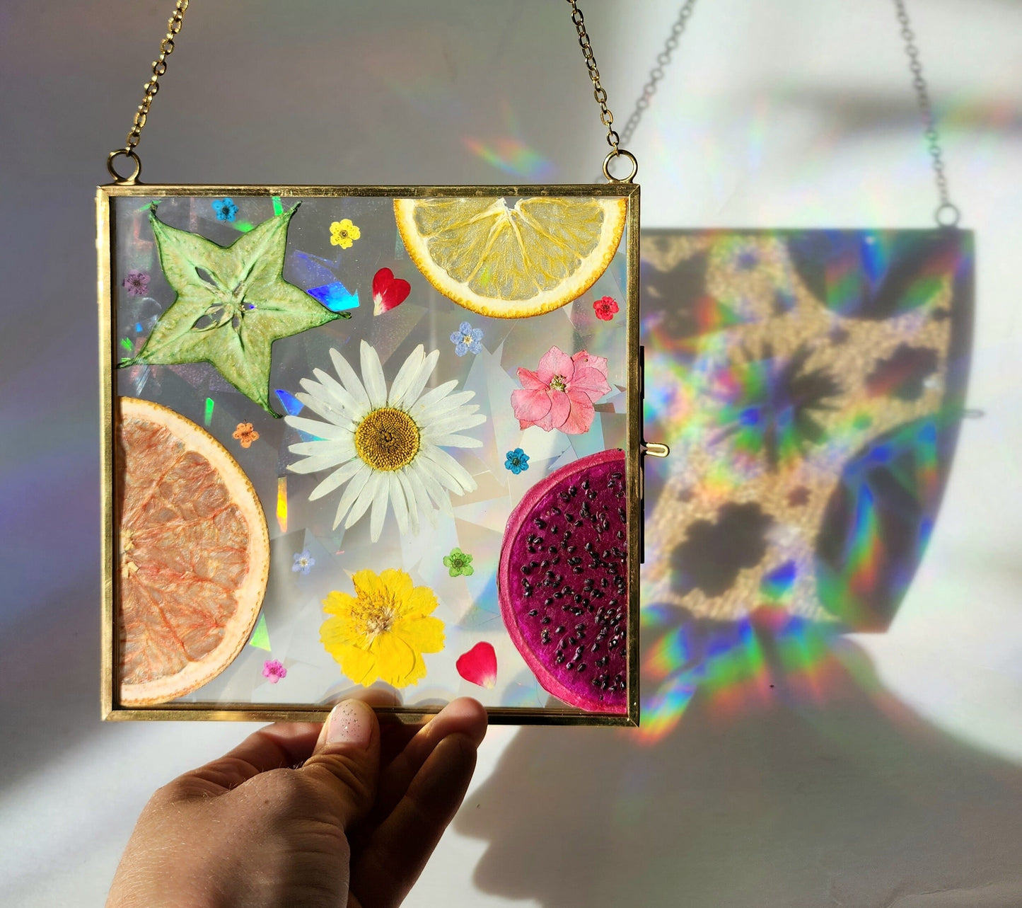 Farmers Market Fresh- Fractal Floral Suncatcher